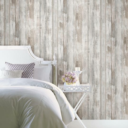 RoomMates Weathered Planks Peel & Stick Wallpaper